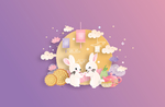 中秋节小兔们