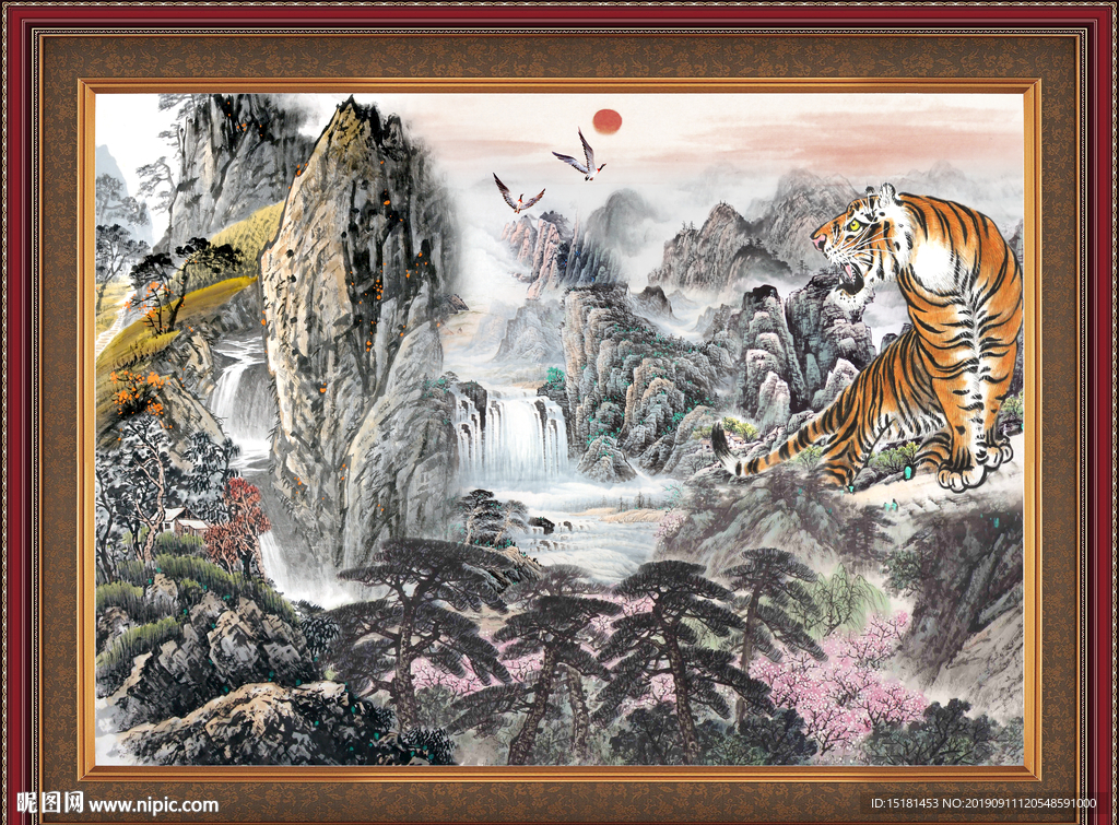 山水风景画图