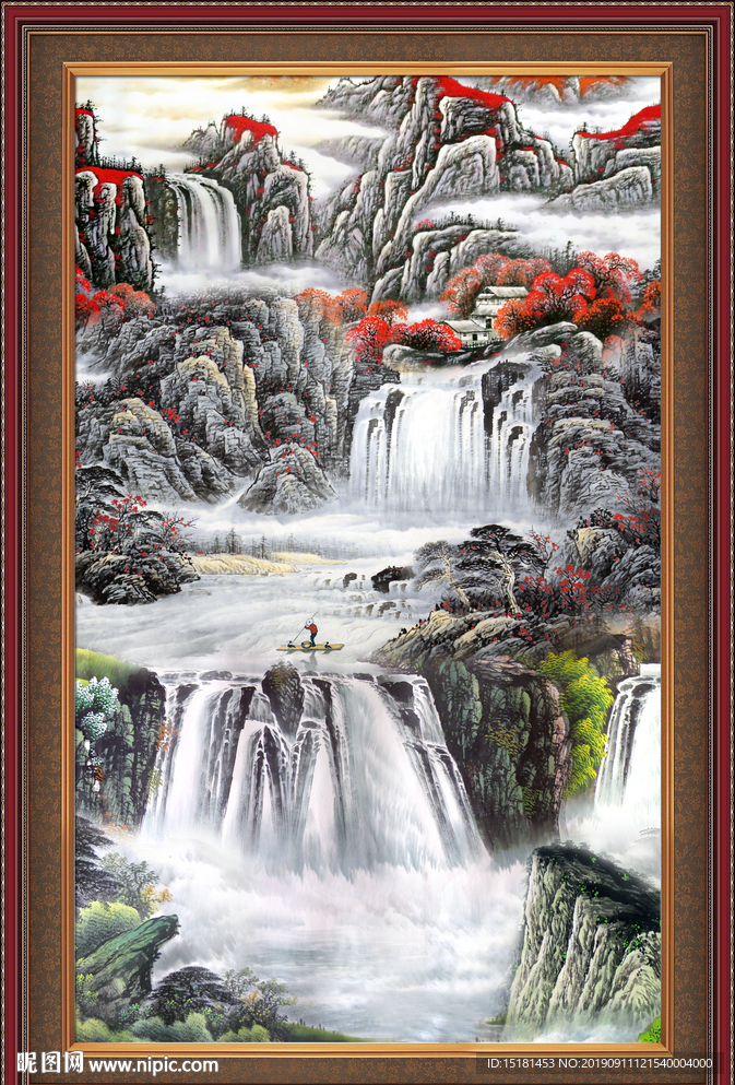 山水风景画图