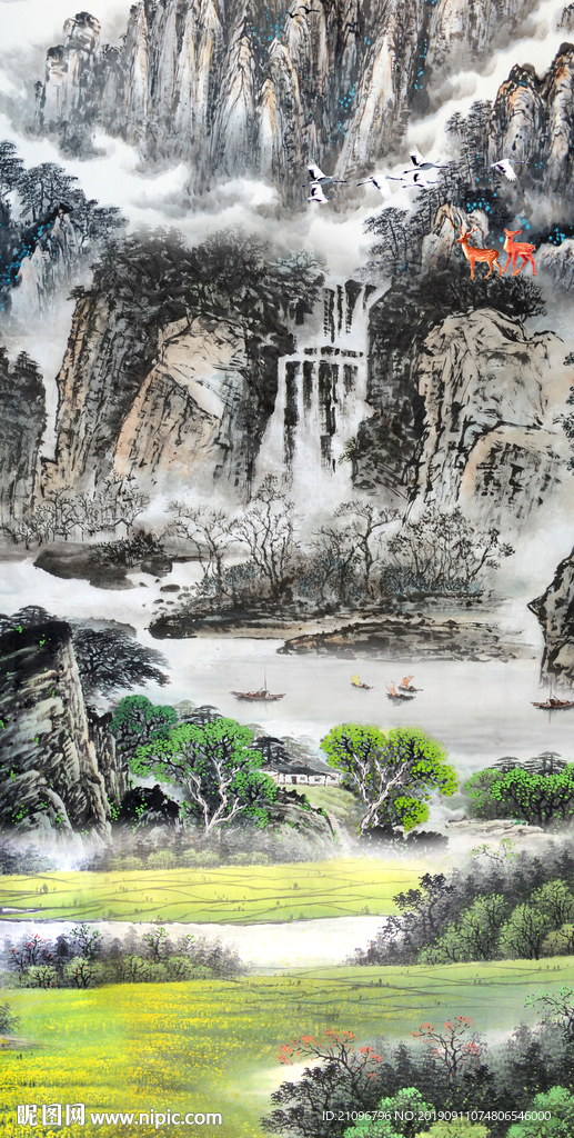 玄关 山水国画