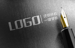 烫银logo样机