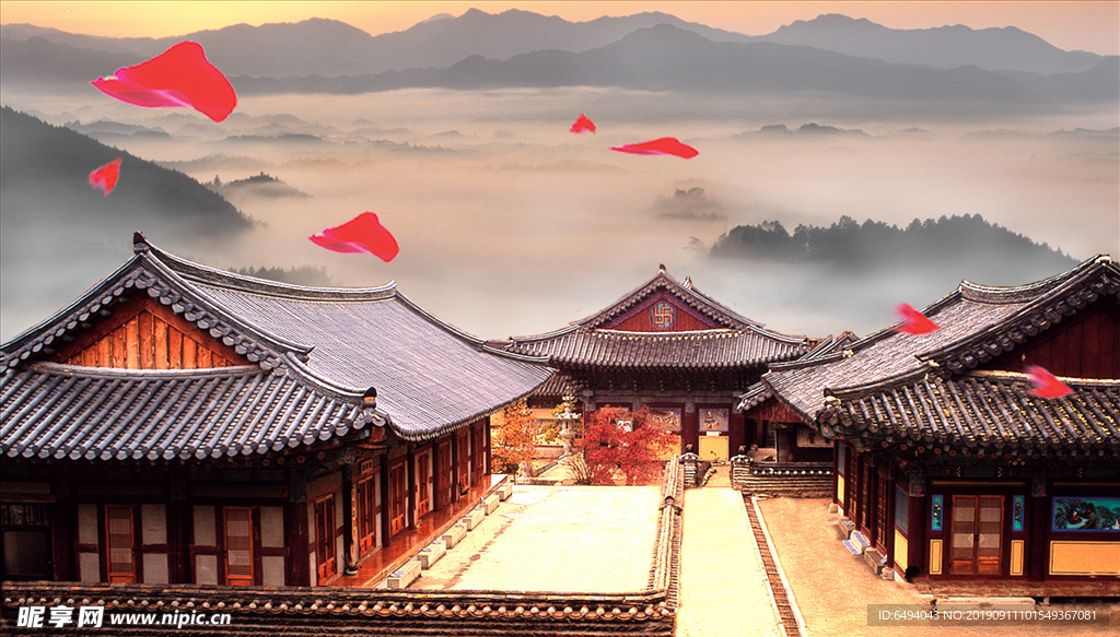 亭台楼阁中国风