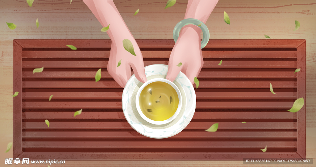 手绘茶