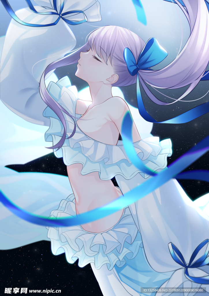 女孩卡通插画动漫人物