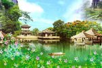 山上风景画