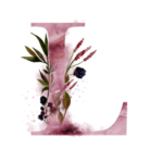水墨彩绘字母