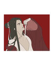 美男喝酒