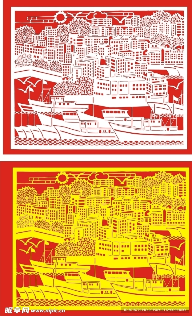 滨海渔村