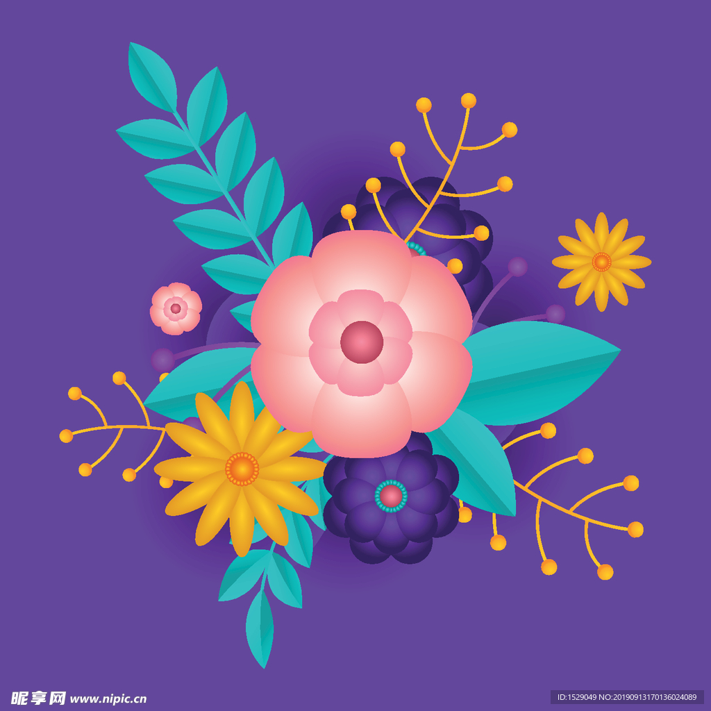 抽象花朵