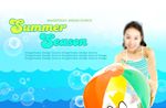 夏季海洋美女