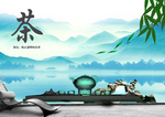 悠闲生活茶叶海报