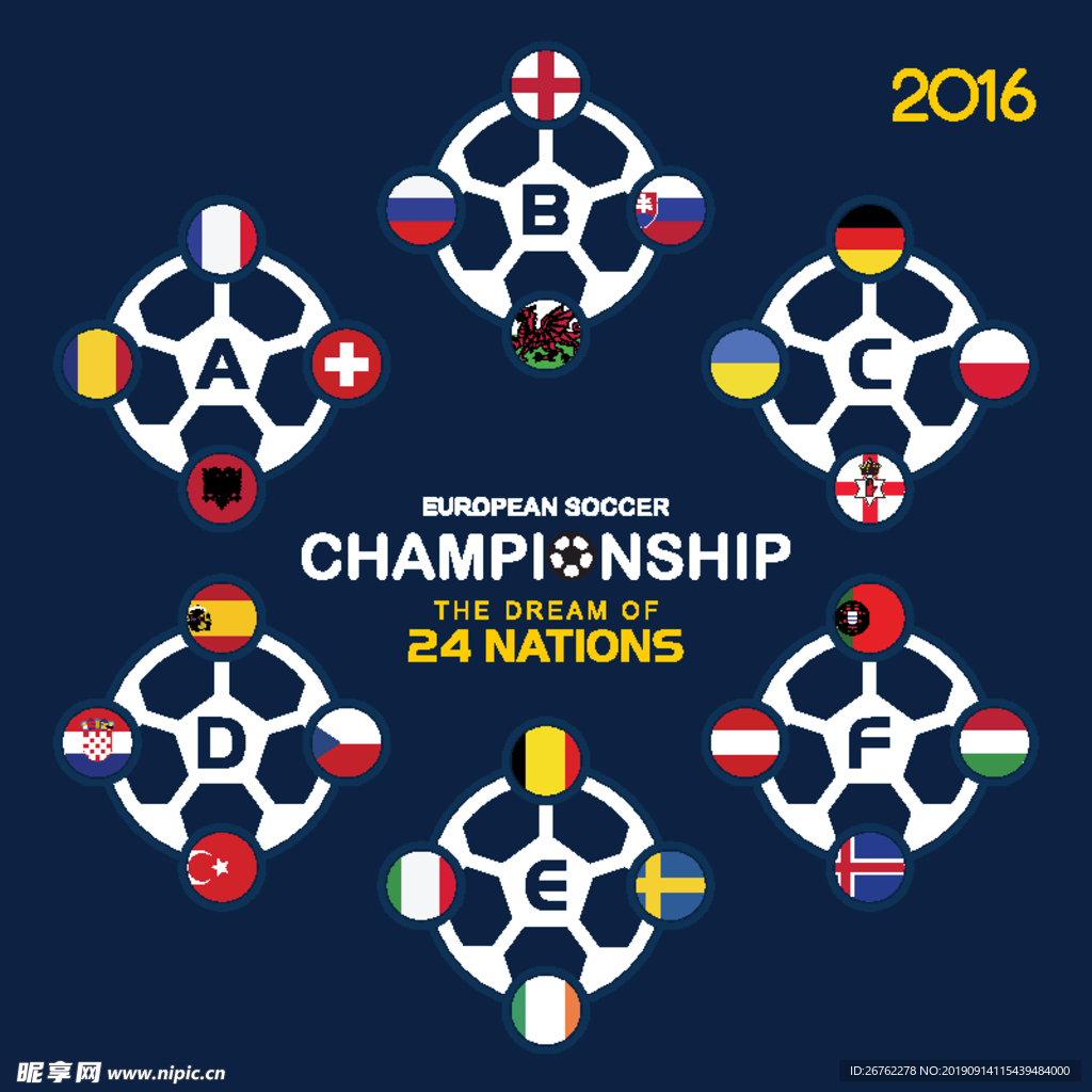 欧洲足球锦标赛24个国家