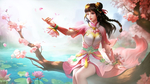 彩色卡通人物插画背景