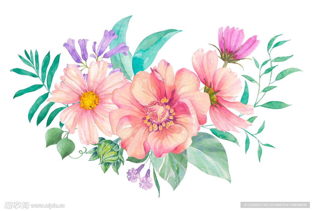 传统花朵花纹图案