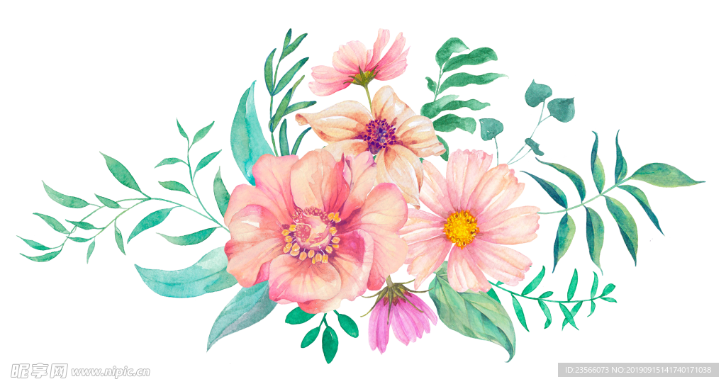 传统花朵花纹图案