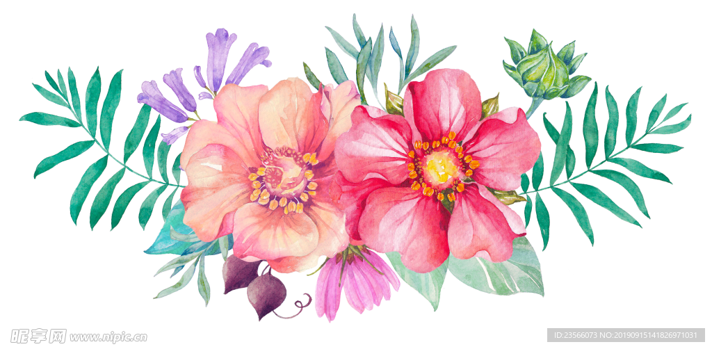 传统花朵花纹图案