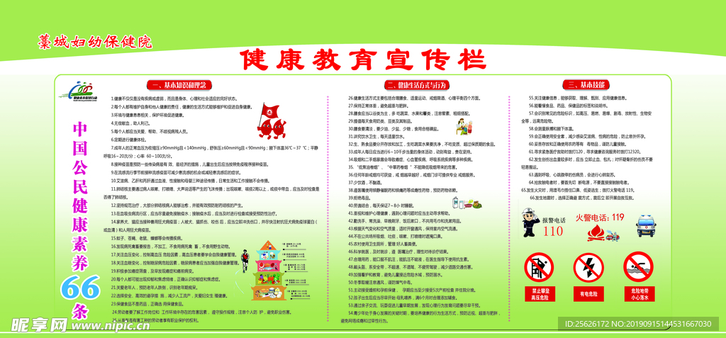 健康教育宣传栏