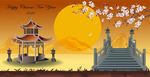 中式背景画