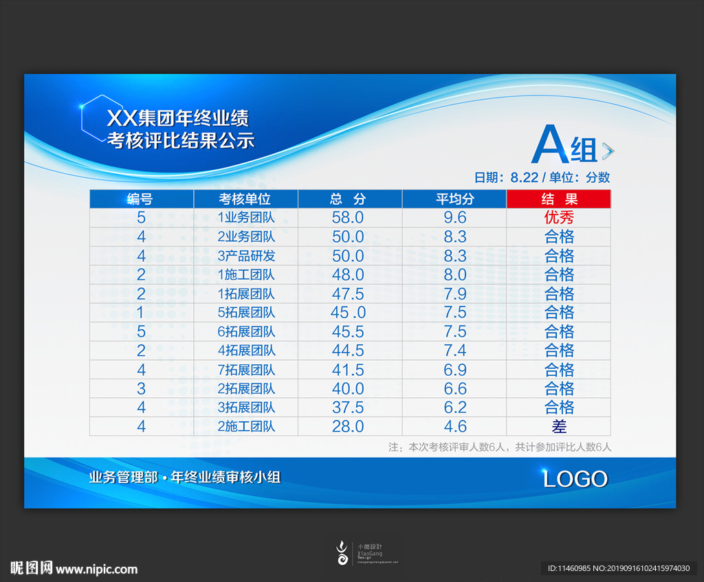 公布界面