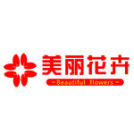 美丽花卉标志