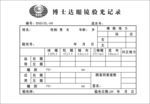 验光处方单