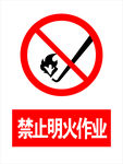 禁止明火作业