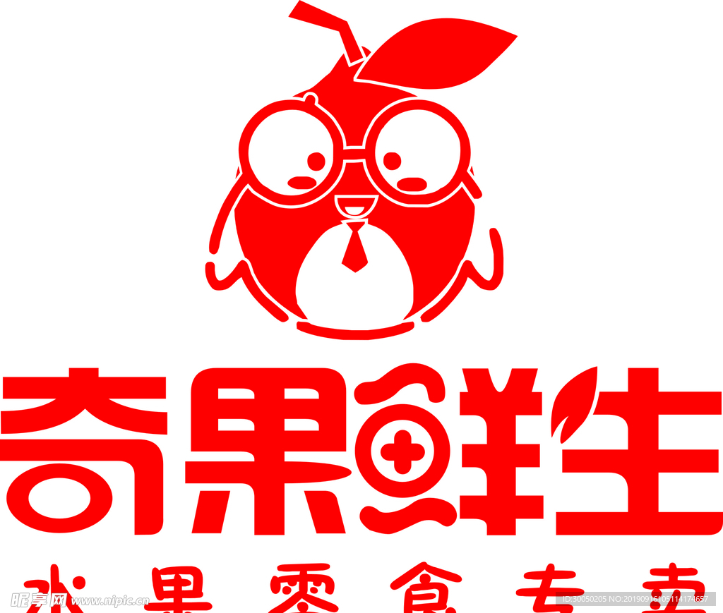 奇果鲜生logo