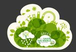 冰箱贴 环保 绿色 绿树 地球
