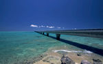 日本冲绳海岸海滩风光