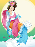 古代美女矢量图