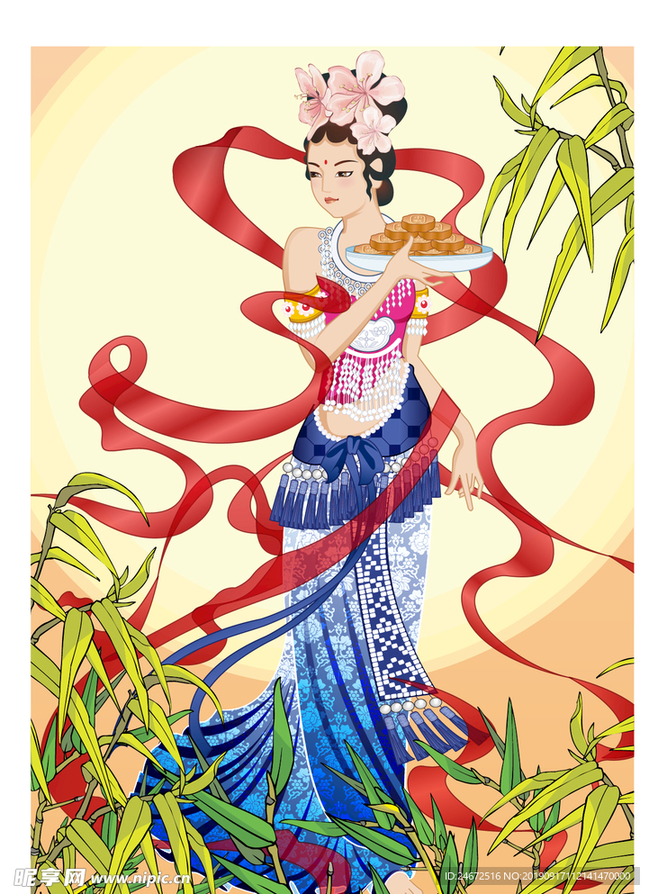 古代 美女 舞女