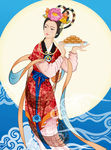 古代美女矢量图