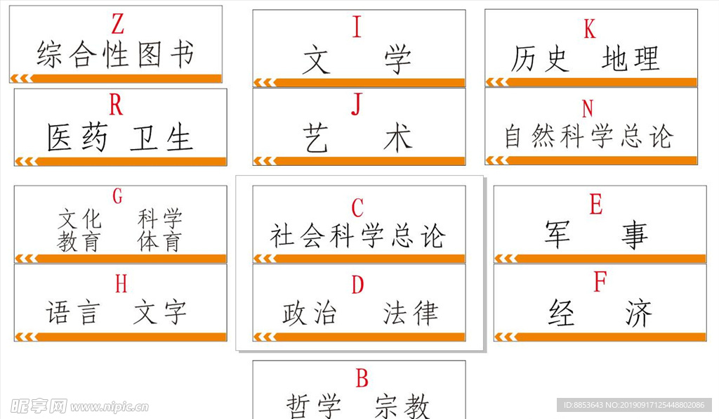 图书分类标签