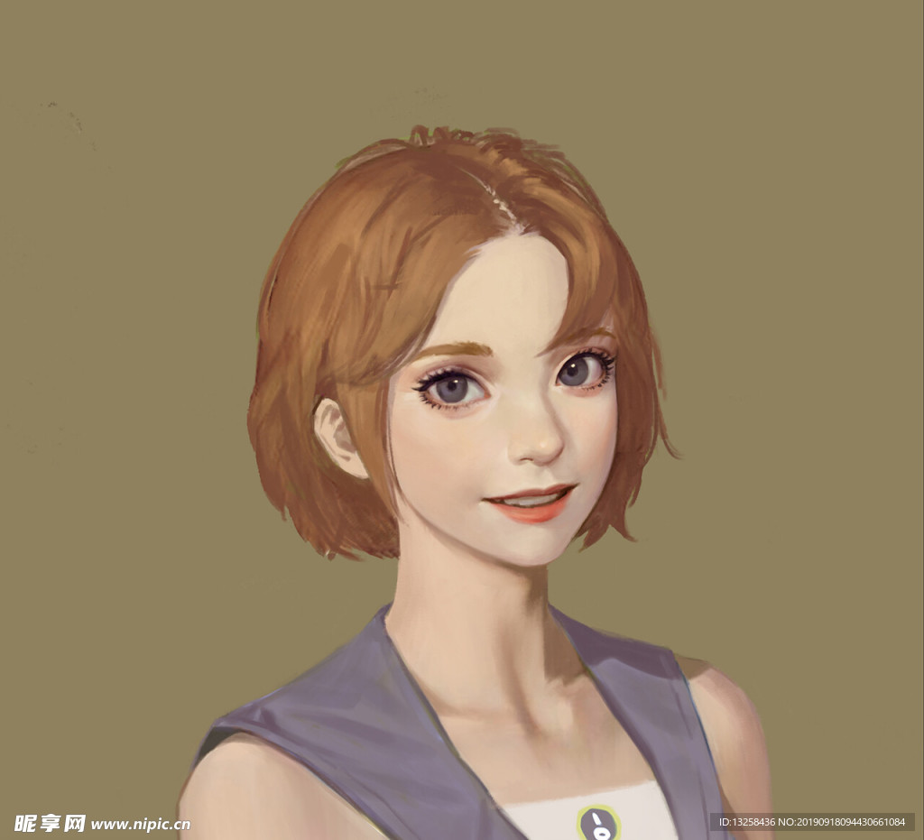 彩色卡通人物插画背景