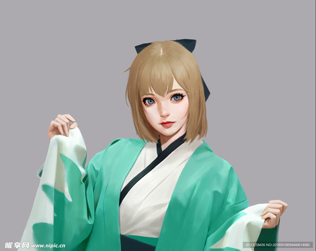 彩色卡通人物插画背景
