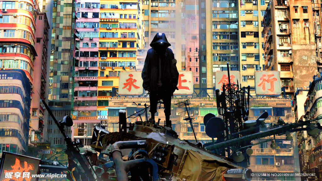 彩色卡通人物插画背景