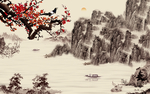 梅花背景墙