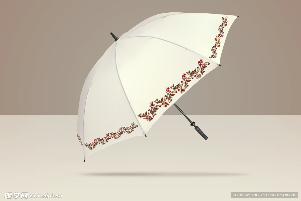 8骨印花雨伞