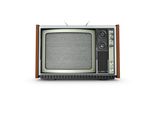 黑白复古电视机