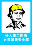 施工现场必须佩戴安全帽
