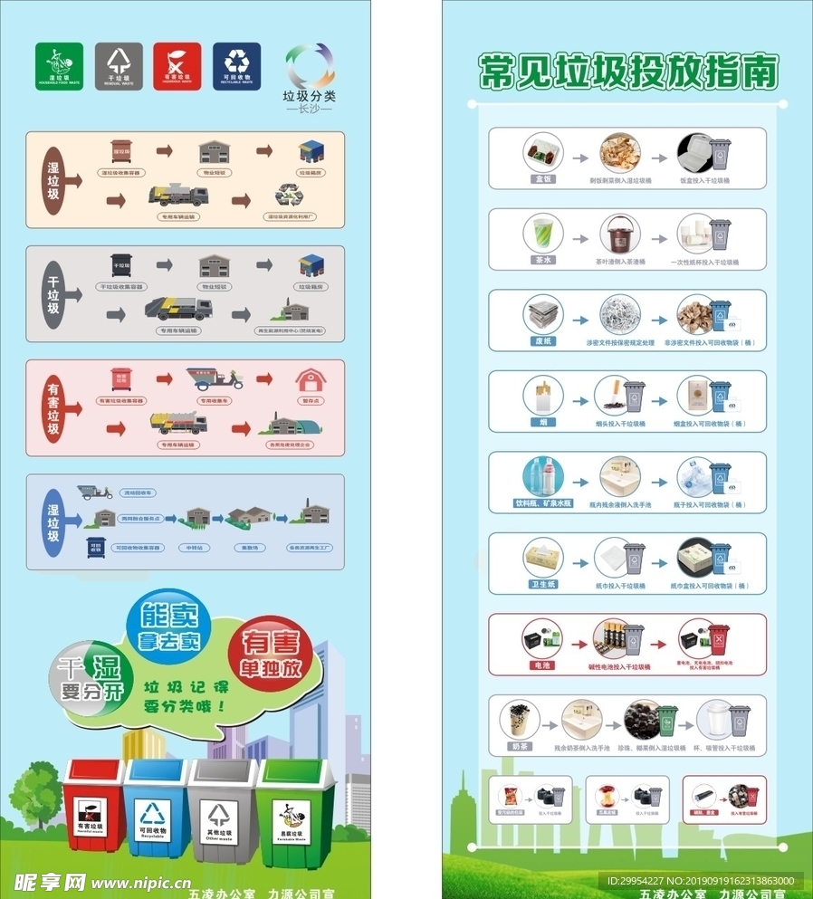 垃圾分类易拉宝