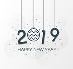 简洁黑色2019艺术字