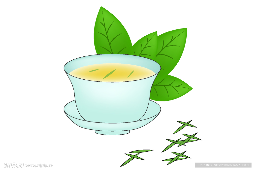 茶插画