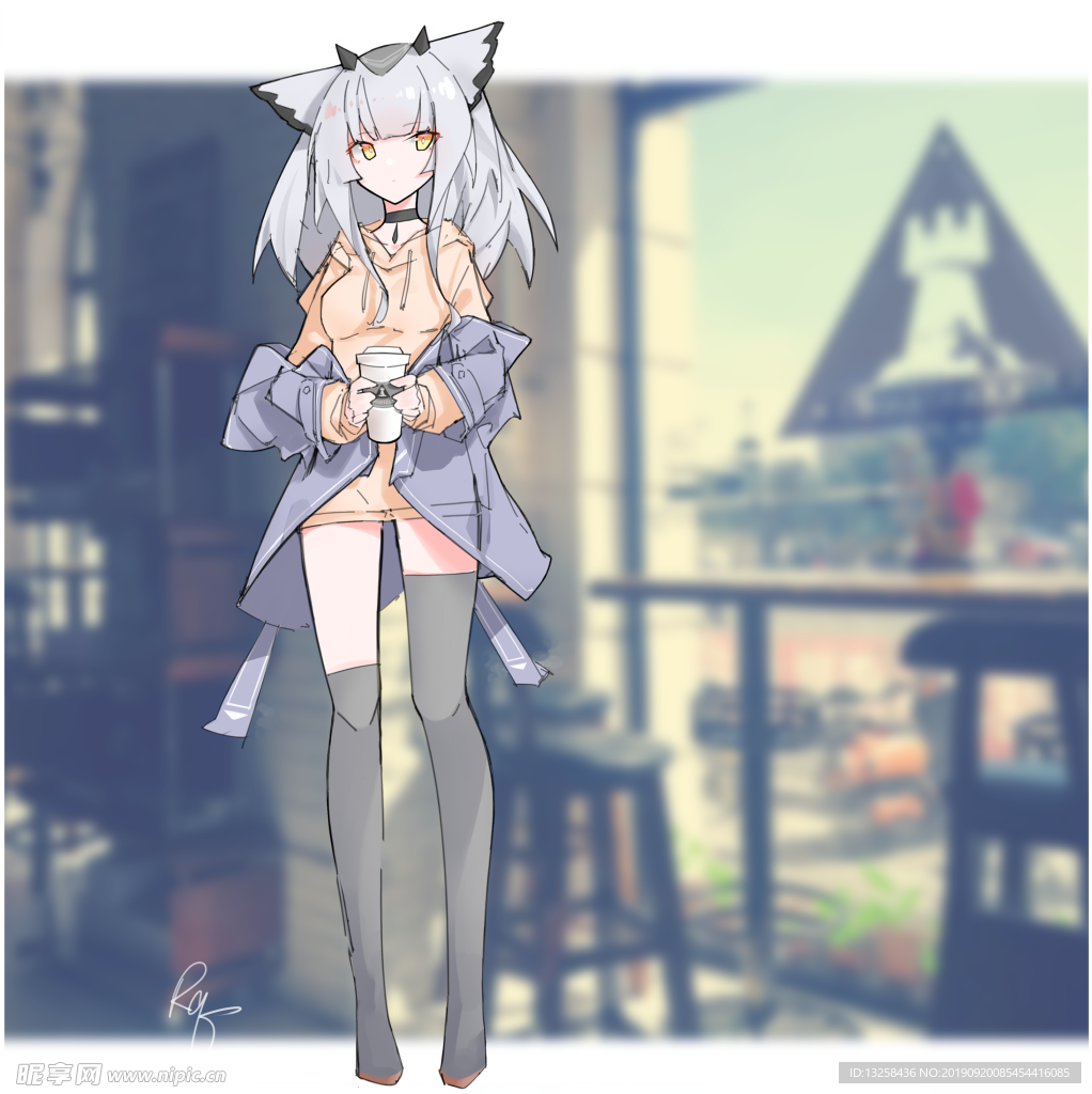彩色卡通人物插画背景