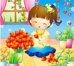 插花女孩