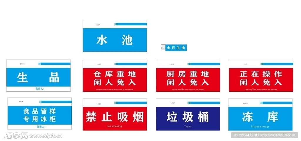 厨房标识
