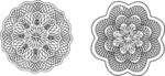 团花图案 花边图案 证书