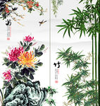 菊花 竹