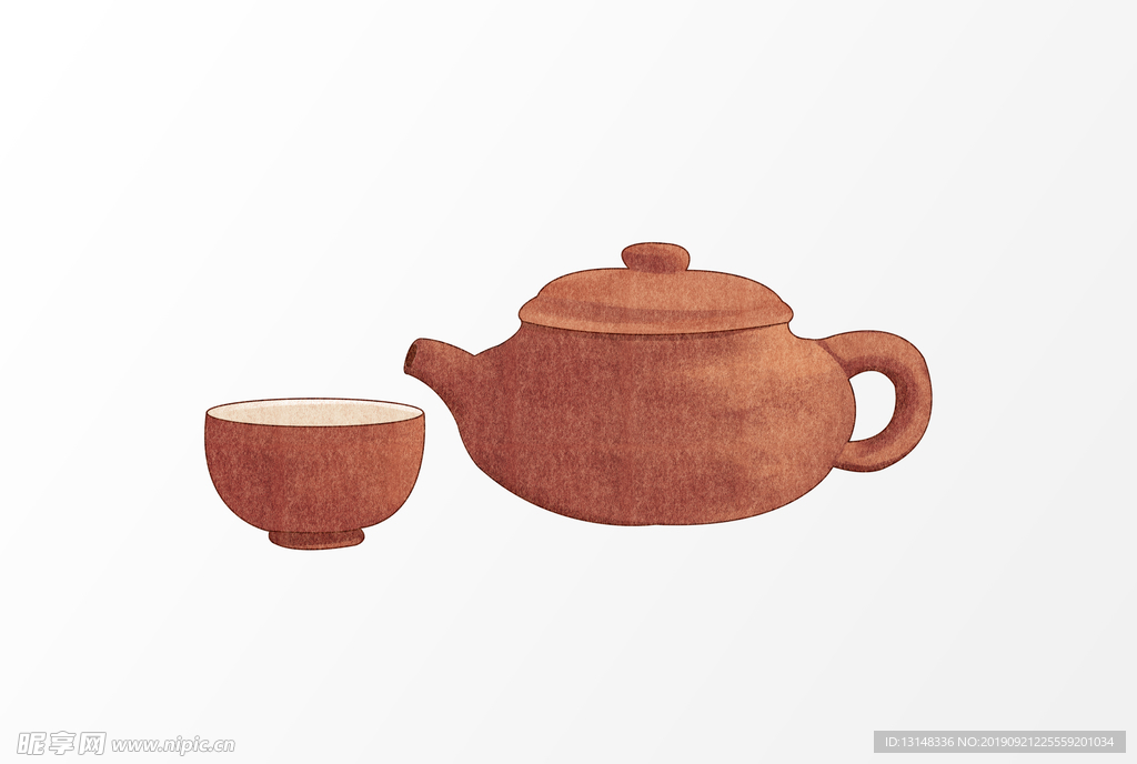 茶插画