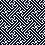 创意单色花纹
